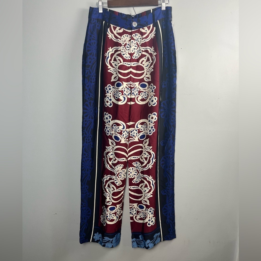 NWT R.G. Kane Maria High Rise Straight leg trousers